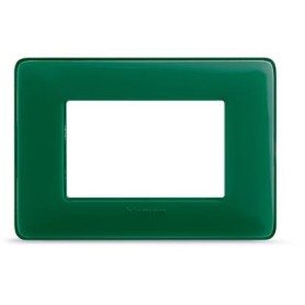 Placca Bticino Matix  3 moduli Smeraldo