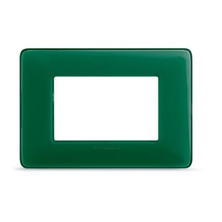 Placca Bticino Matix  3 moduli Smeraldo Placca Bticino Matix  3 moduli Smeraldo