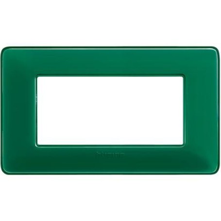 Placca bticino matix smeraldo 3 moduli AM4803CVS