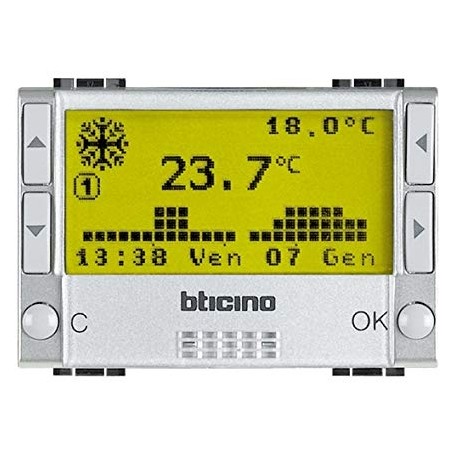 Cronotermostato Da Incasso Serie Civili Bticino LivingLight Tech 