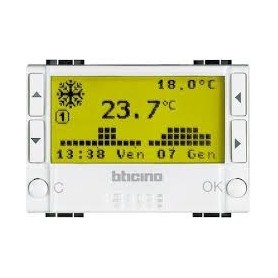 Cronotermostato Da Incasso Serie Civili Bticino LivingLight Tech nt4451