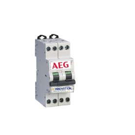 Interruttore magnetotermico 32A 1 polo + N 2 moduli AEG