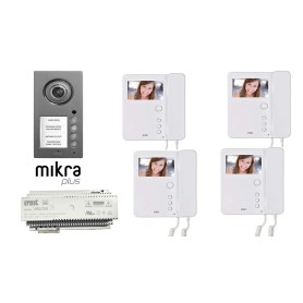 KIT Urmet 3 FAMIGLIE PULSANTIERA Mikra plus a colori