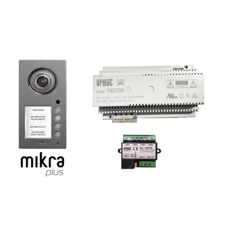 Pulsantiera Urmet 4 pulsanti Mikra plus 3/4 pulsanti chiamata Pulsantiera Urmet 4 pulsanti Mikra plus 3/4 pulsanti chiamata