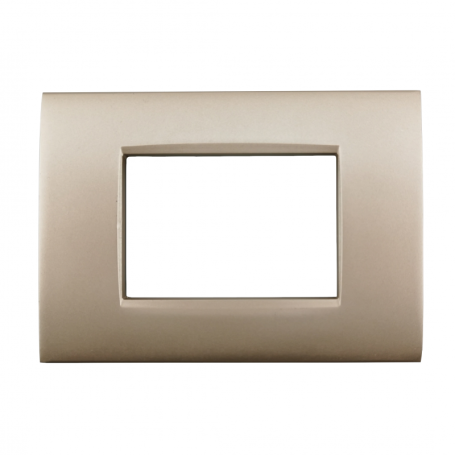Placca 4 moduli champagne per Bticino Living air compatibile