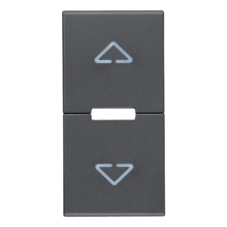 cover mezzi tasti frecce per modulo tapparelle Vimar Eikon grigio 20755.2