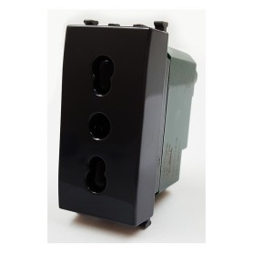 Presa bipasso compatibile con vimar arkè grigio tipo 19203