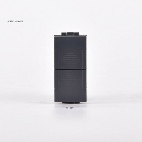 Doppio pulsante compatibile con vimar arkè grigio