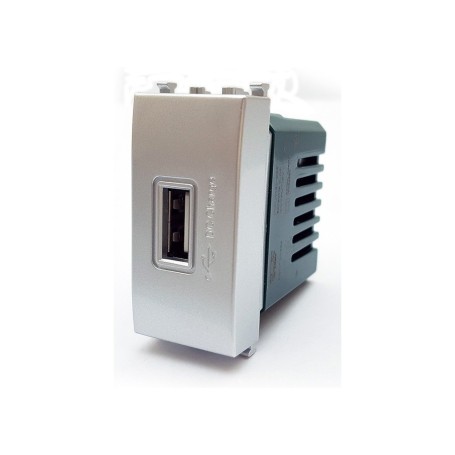 Presa usb Caricatore compatibile con vimar Plana Silver tipo 14292.sl