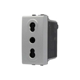 Presa bipasso 16a compatibile con vimar Plana Silver tipo...