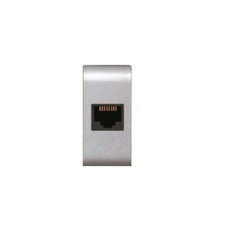 Presa telefono compatibile con vimar Plana Silver tipo 14320.sl