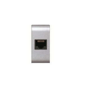Presa di rete lan cat5 compatibile con vimar Plana Silver...