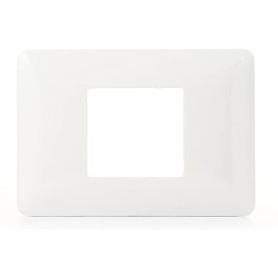 Placca 2 moduli per scatola rotonda per supporto a 2 tipo...