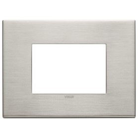 Placca 3M nichel spazzolato Vimar  22653.11