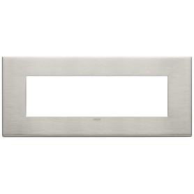 Placca 7M nichel spazzolato Vimar  22657.11