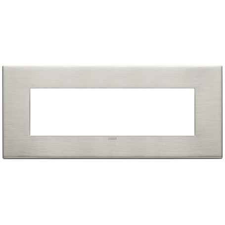 Placca 7M nichel spazzolato Vimar  22657.11