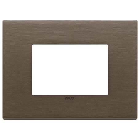 Placca 3M bronzo scuro spazzolato Vimar  22653.12
