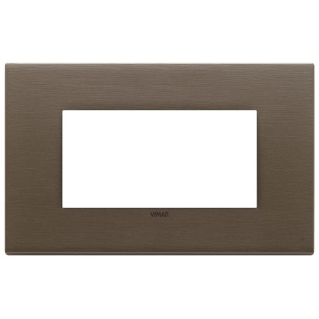 Placca 4M bronzo scuro spazzolato Vimar  22654.12
