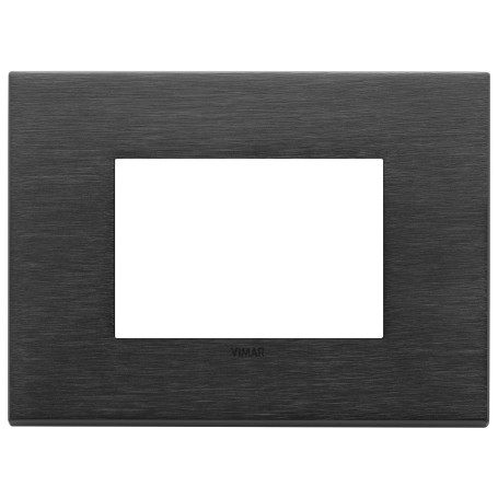 Placca 3M nero spazzolato Vimar  22653.13