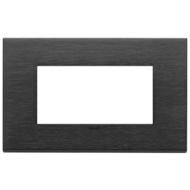 Placca 4M nero spazzolato Vimar  22654.13
