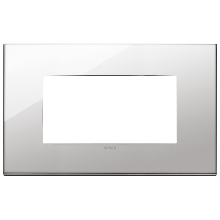 Placca 4M nichel Vimar  22654.81