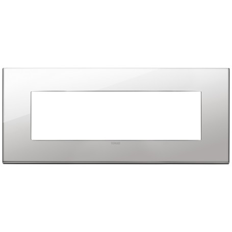 Placca 7M nichel Vimar  22657.81