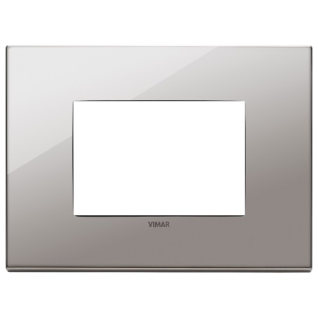 Placca 3M cromo nero Vimar  22653.83