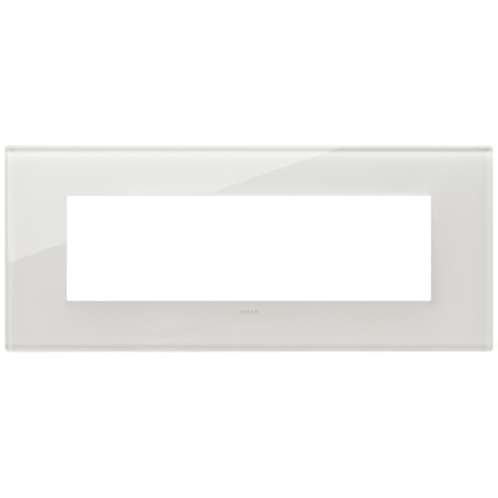 Placca 7M bianco latte Vimar 22657.71
