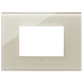 Placca 3M bianco canapa Vimar 22653.72