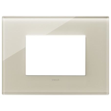 Placca 3M bianco canapa Vimar 22653.72