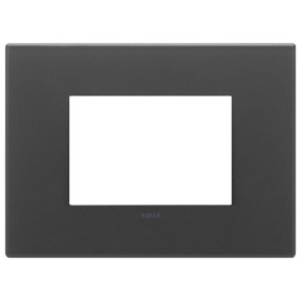 Placca 3M nero satinato Vimar 22653.73