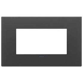 Placca 4M nero satinato Vimar 22654.73