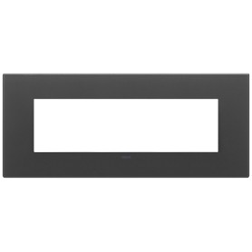 Placca 7M nero satinato Vimar 22657.73