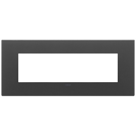 Placca 7M nero satinato Vimar 22657.73