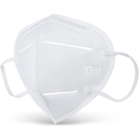 MASCHERINA FFP2 DI PROTEZIONE BIANCA CON ELASTICO CONFEZIONE SINGOLA