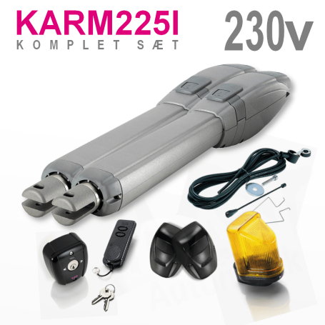 Kit cancello a battente Tau 220 volt per ante da 4 metri KARM250L