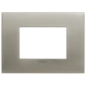 Placca 3m Vimar acciaio spazzolato fit 19953.08