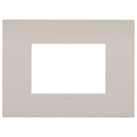 Placca 3m Vimar metallo sabbia  di lipari fit 19953.31