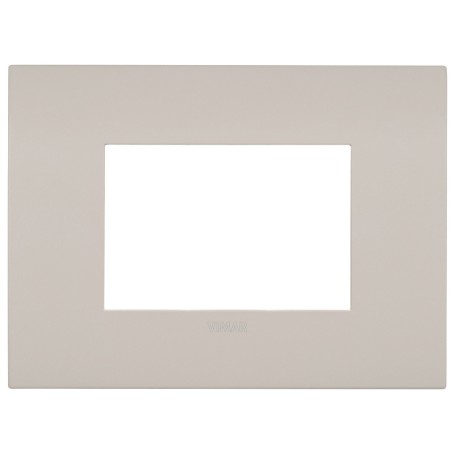 Placca 3m Vimar metallo sabbia  di lipari fit 19953.31