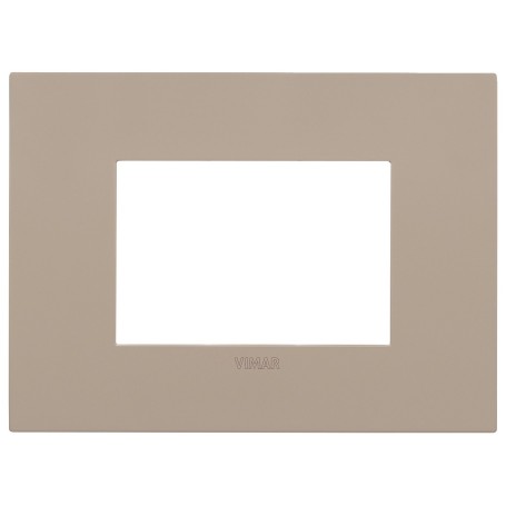 Placca 3m Vimar metallo tortora fit 19953.32