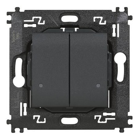 Comando doppio luci wireless connesso Bticino Living international L4003DCW