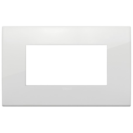 Placca fit 4 moduli, metallo, polar matt  VIMAR 19954.26
