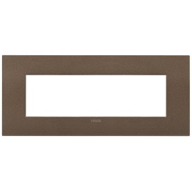 Placca fit 7 moduli metallo bronzo matt  Vimar 19957.24