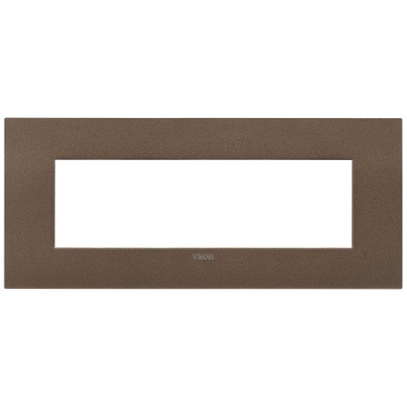 Placca fit 7 moduli metallo bronzo matt  Vimar 19957.24