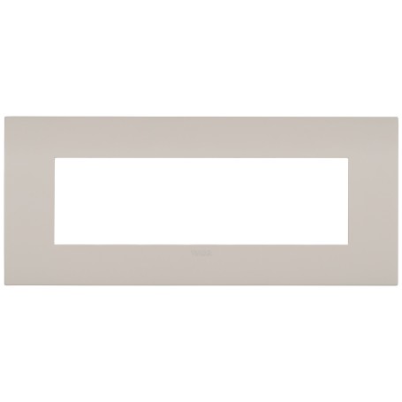 Placca fit 7 moduli metallo sabbia di lipari Vimar 19957.31