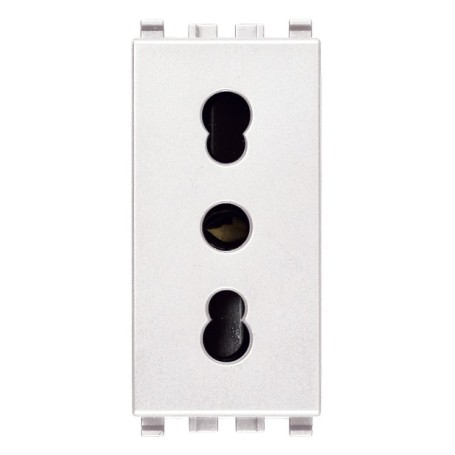 Presa 2P+T 16A P17/11 Vimar Eikon bianco 20203.B