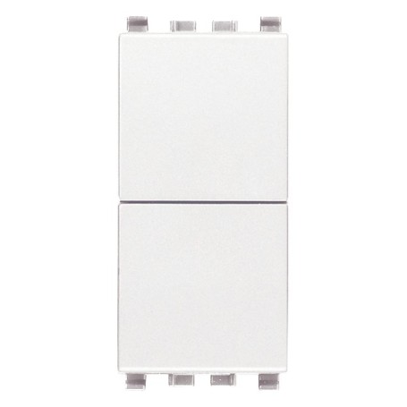 Due pulsanti indipendenti NO+NO 10A Vimar Eikon 20066.b bianco